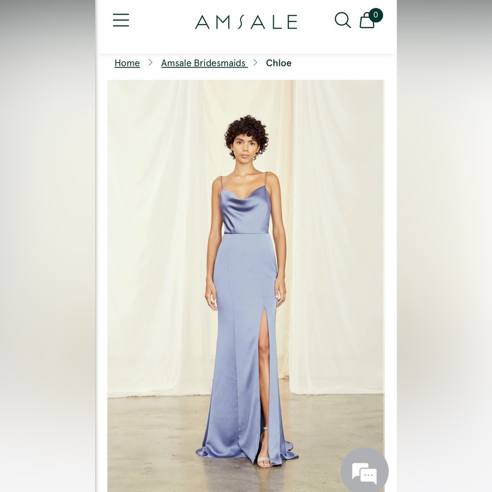 AMSALE - *COPPER* Chloe bridesmaid dress